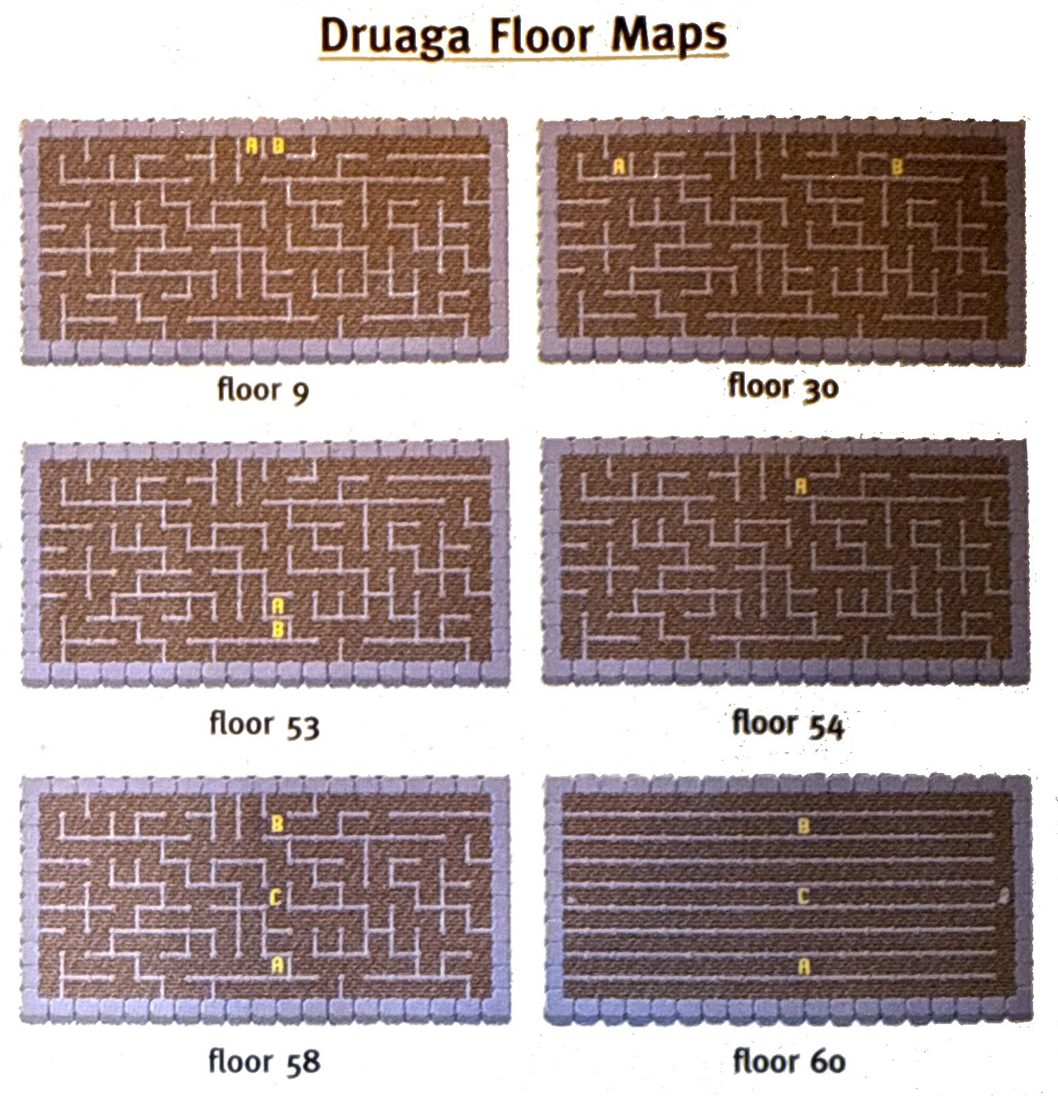 Druaga Floor Map